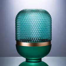 Мебель и интерьер/Вазы Cloyd DOTT Vase / выс. 30 см - зелен. стекло (арт.50033)
