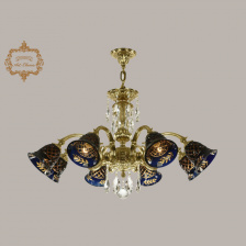 Подвесная люстра 31.31 31.31.8.NV215IV.150SP.G.Sp.Amber.Blue.1B