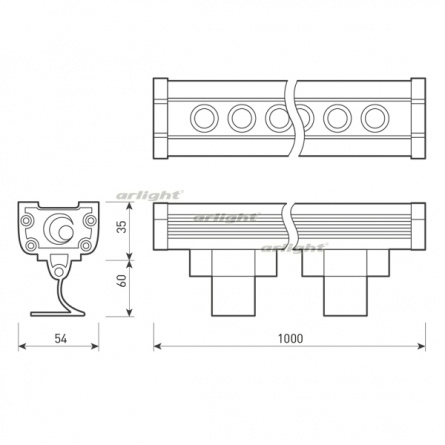 Прожектор уличный LINE WALLWASHER 024306 фото 2